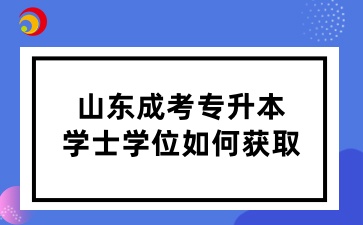 山東成考專升本學(xué)士學(xué)位如何獲取